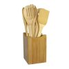 Oceanstar 7 Piece Bamboo Cooking Utensil Set