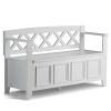 Amherst - Entryway Storage Bench - White