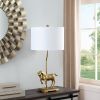 29.5" In Gold Royal Stallion Horse Resin Table Lamp