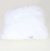 "Luxury Decorative" Faux Fur Pillow in White (18-in x 18-in)