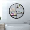 Hanging Storage Shelf Circular Wall-Mounted 4-Tier Rack