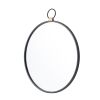 24" x 27" Wall Mirror with Black Frame, Contemporary Minimalist Accent Mirror for Living Room, Foyer, Entryway, Bedroom