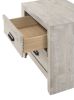 1pc Contemporary Nightstand End Table with Two Storage Drawers Rustic Beige Gray Finish Bedroom Wooden Furniture