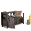 Amherst - Entryway Storage Bench - Hickory Brown