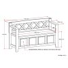 Amherst - Entryway Storage Bench - White