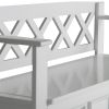 Amherst - Entryway Storage Bench - White