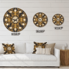 Designart 'Art Deco Style Retro Pattern' Mid-Century Modern Wood Wall Clock