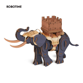 Robotime Rowood Warrior-Horse & Warrior-ELephant 3D Wooden Puzzle Easy Assemble Building Toys Gifts For Kids Xmas TWA01& TWA02 (SKU: TW02)