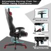 Reclining Swivel Massage Gaming Chair with Lumbar Support