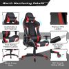 Reclining Swivel Massage Gaming Chair with Lumbar Support