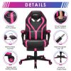 Computer Massage Gaming Recliner Chair with Footrest