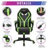 Computer Massage Gaming Recliner Chair with Footrest