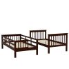 Stairway Twin-Over-Twin Bunk Bed with Storage and Guard Rail for Bedroom, Dorm