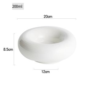 The New Artistic Conception Insulation Dish Ceramic Personality (Option: 8inch-White)