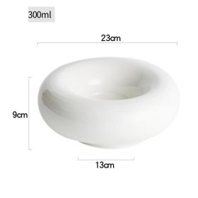 The New Artistic Conception Insulation Dish Ceramic Personality (Option: 9inch-White)